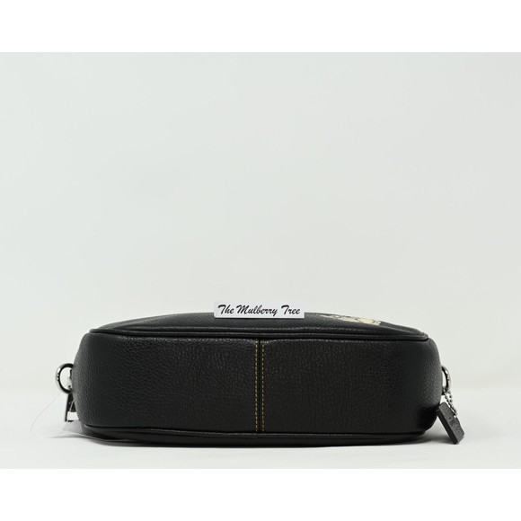 COACH JAMIE Camera Bag w Happy Dog Black Pebbled Leather CC791 NWT $398 - Picture 5 of 12